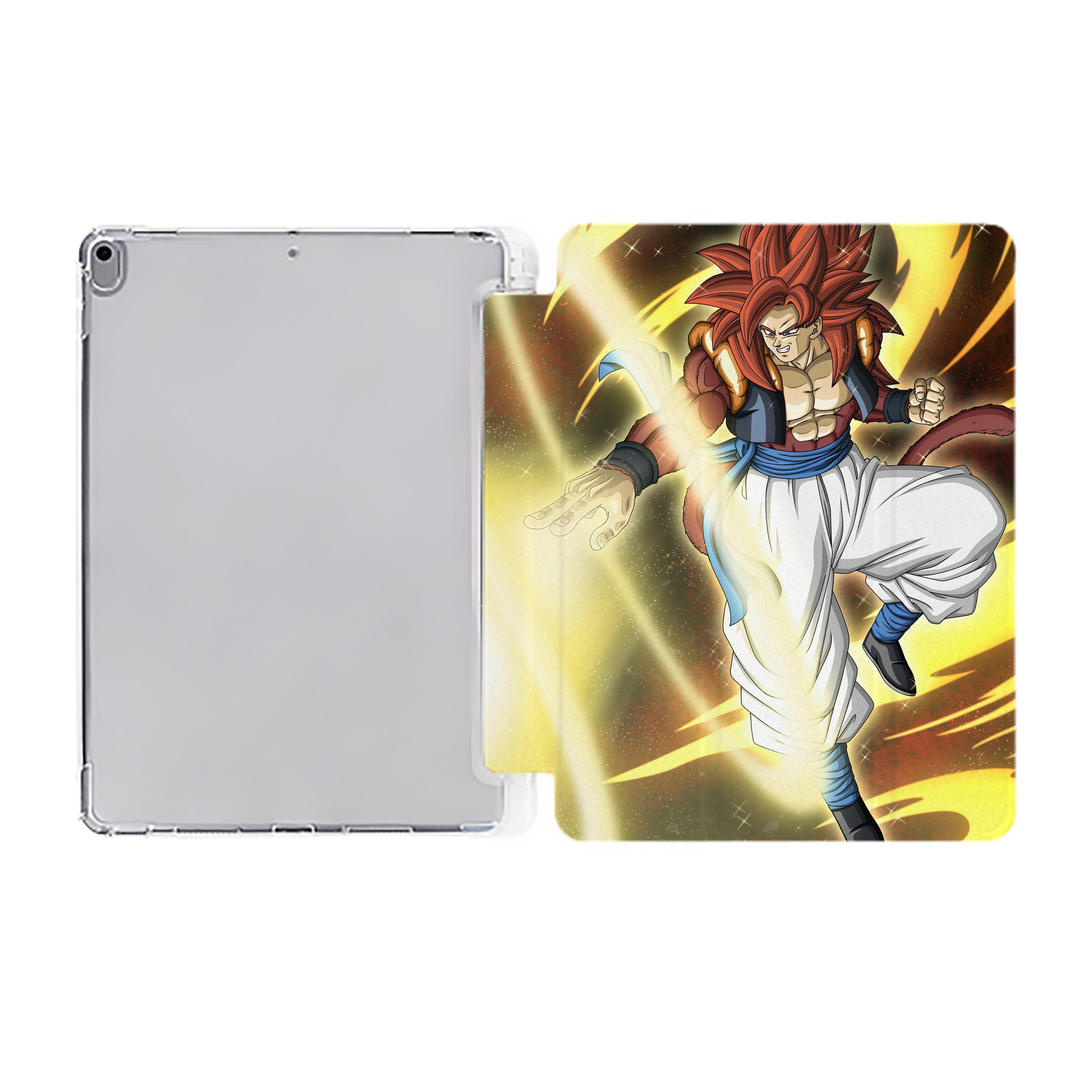 （画像用） ドラゴンボール DRAGON BALL IPad ケース ペン収納付き 三つ折りスタンド PUレザー×シリコン 対応機種9.5/10.5/10.9インチ
